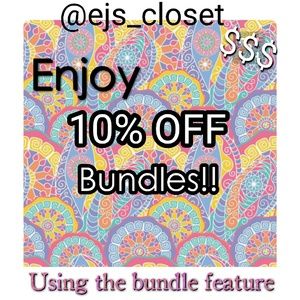 Other - 10% Off Bundles! Happy shopping! @ejs_closet Other - 10% Off Bundles! Happy shopping! @ejs_closet