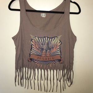 Light brown crop top