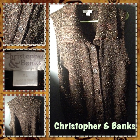 Christopher & Banks Vest Sweater.