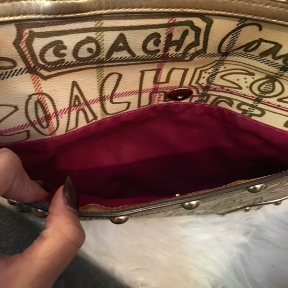 PRICE DROP Coach Gold Tote Bag - Picture 4 of 4