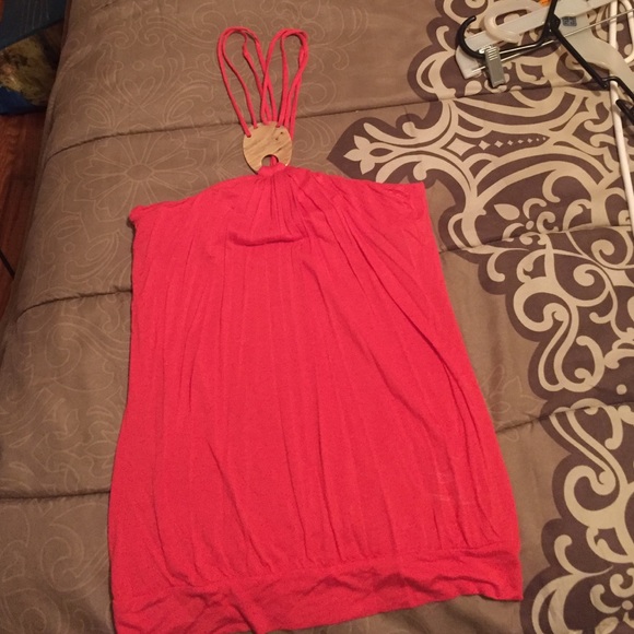 Orange halter