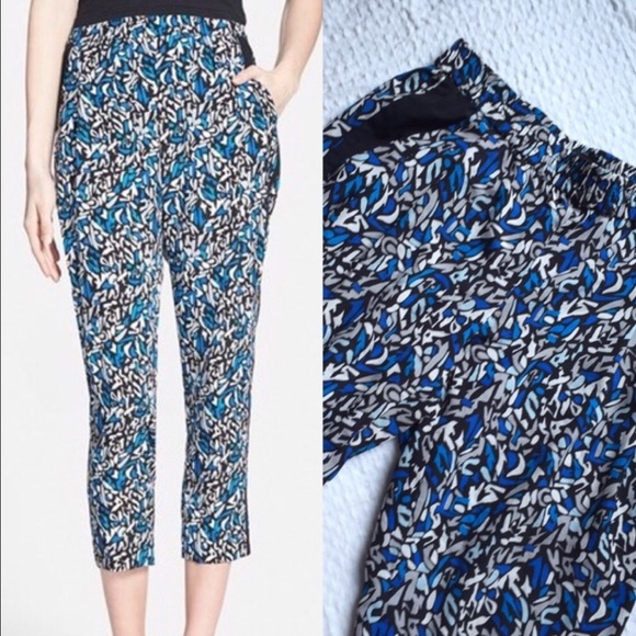 Trouvé Crop Pants ( Blue Classics Modern Geo)