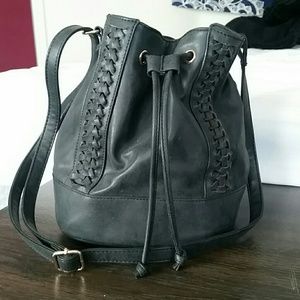 Dark grey bucket bag!