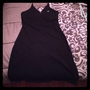 Black Lacoste halter dress
