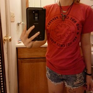 Red hot chilli peppers band tee RHCP