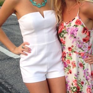 Forever 21 white romper
