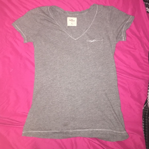 Hollister Size X-SMALL Gray Tee