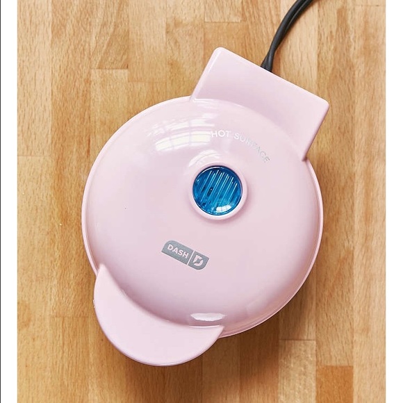 Mini pink waffle maker