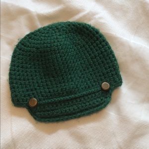 Emerald green beanie