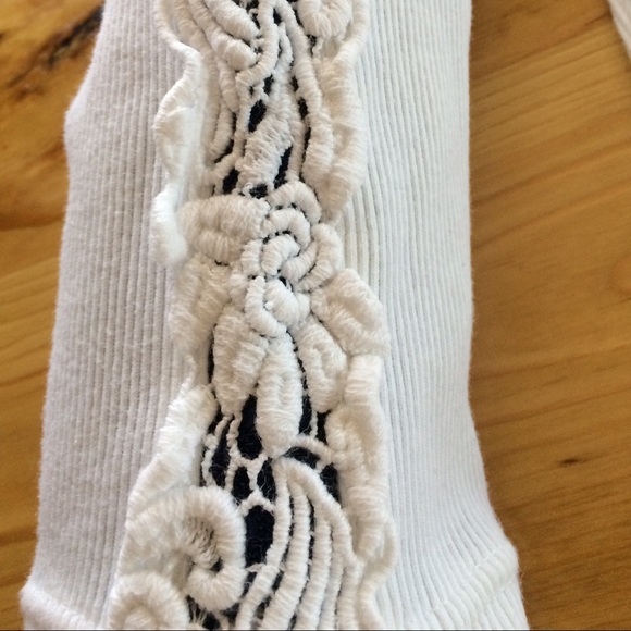 Vintage Spiegel Together Lace-Inserted Sleeve Sweater - Picture 3 of 4