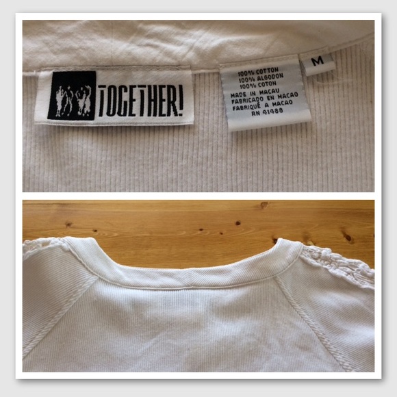 Vintage Spiegel Together Lace-Inserted Sleeve Sweater - Picture 4 of 4