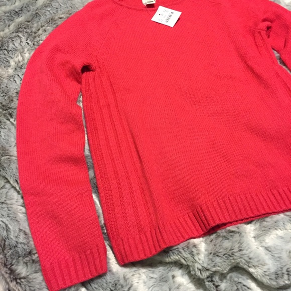 J. Crew Bright Rose Raglan Scoopneck Sweater - Picture 3 of 4