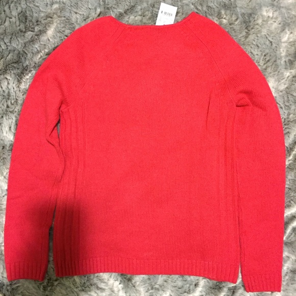 J. Crew Bright Rose Raglan Scoopneck Sweater - Picture 4 of 4