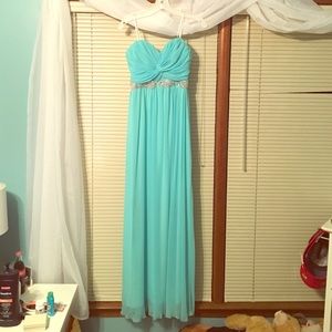 Blue prom dress