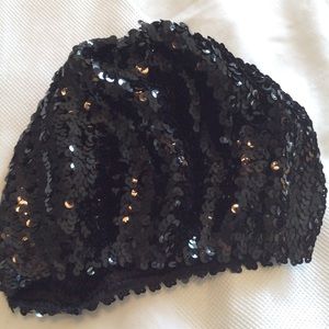 Sequin slouchy beanie