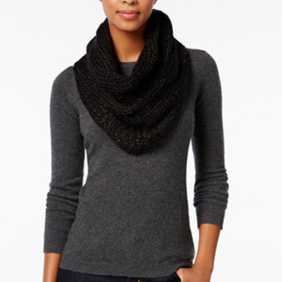 NWT Body Blue Black Shimmer Cowl Scarf