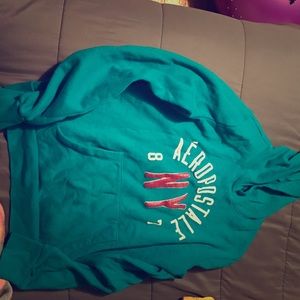 Teal Aeropostale sweatshirt. Size L but fits S/M