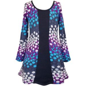 🚺👗Girls 4-16 Dot Print Colorblock Dress TRULY ME