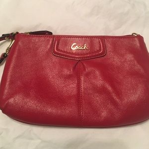 Red Coach wristlet