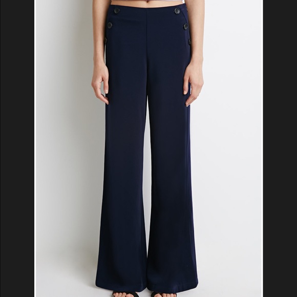 Wide Leg Sailor Pants - NWT