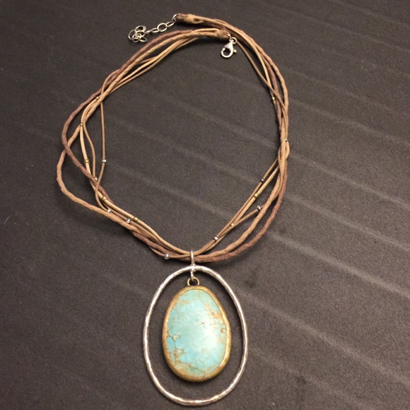 Silpada turquoise pendant necklace