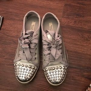Silver sneakers