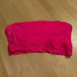 Hot Pink Bandeau Bra