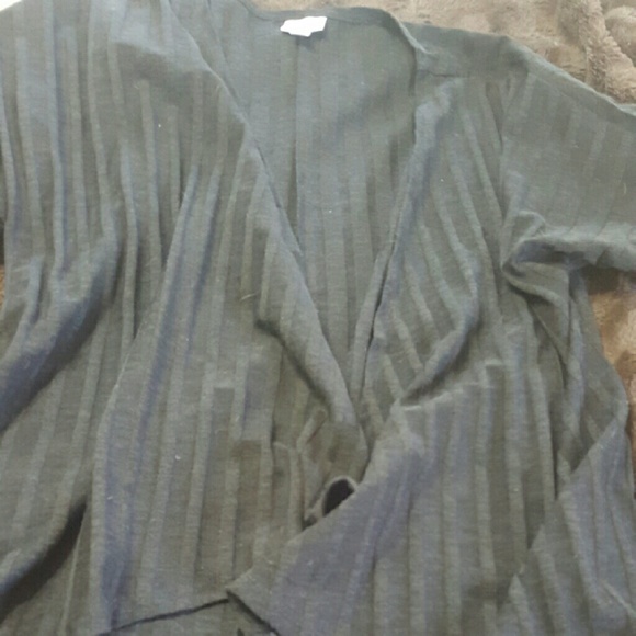 LulaRoe Lindsay Black Ribbed Size Small