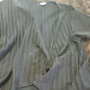 LulaRoe Lindsay Black Ribbed Size Small