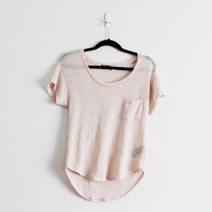 {Urban Outfitters} | Knit Pocket Blush Top