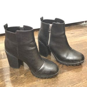 H&M black ankle booties
