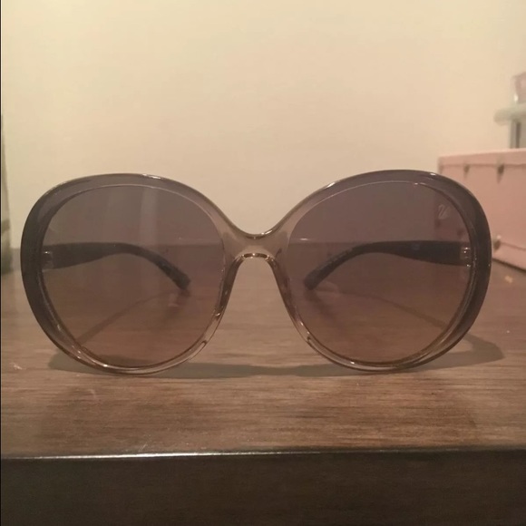 Authentic SWAROVSKI Rose/Tan Gradient Sunglasses