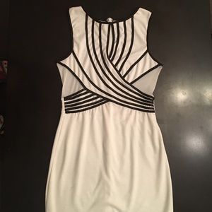 Peekaboo white mini dress