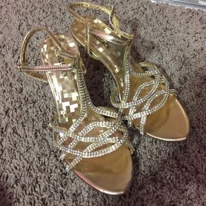 Gold heels