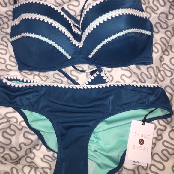 🚫Sold🚫NET RACERBACK TEAL BIKINI - Picture 4 of 4