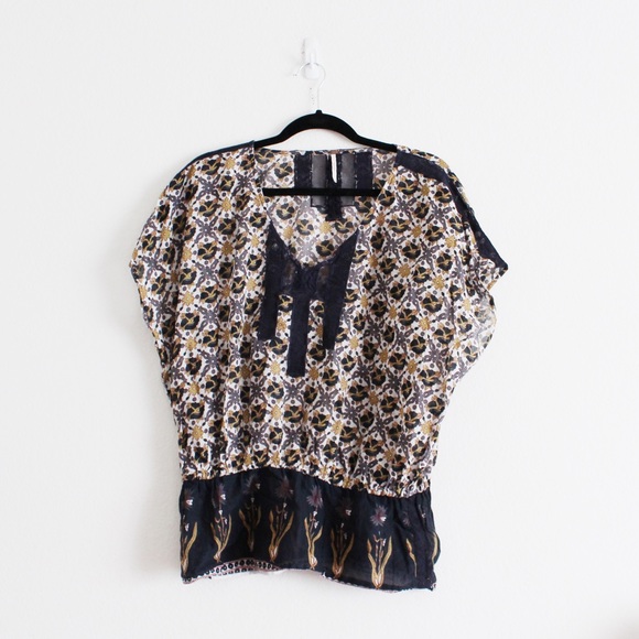 {Free People} | Sheer Peasant-like Blouse
