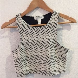 Patterned tank crop top