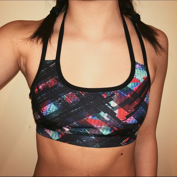 Strappy Halter Sports Bra