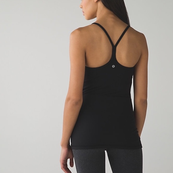 Lululemon Power Y Tank in black size 8