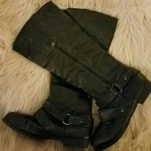Black Riding Boots (like new)