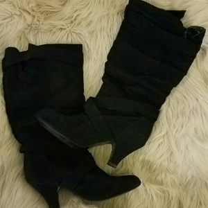 Suede Heeled Boots