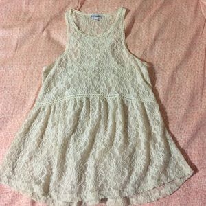 Express lace tank top