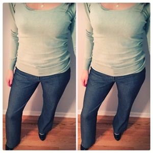 Kimteks Gray Flare Work Pants