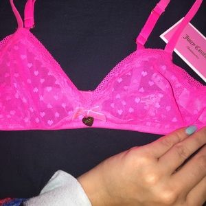 NWT Juicy Couture bralette / bra in hot pink color