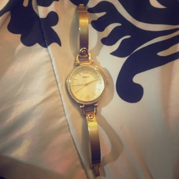 Gold Fossil watch!