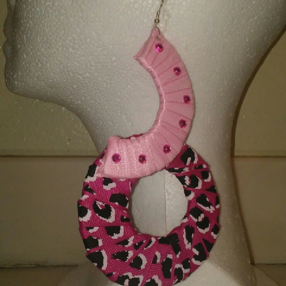 Large Animal Print Dangle Earrings