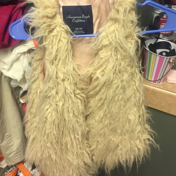 American eagle furry cardigan