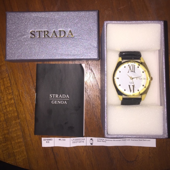 New with box and instruction manual STRADA watch.