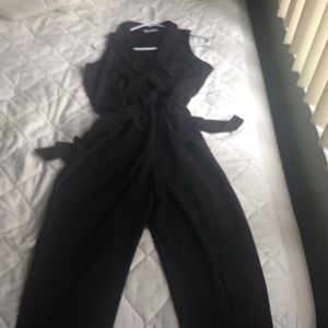 Socialite black sleeveless romper