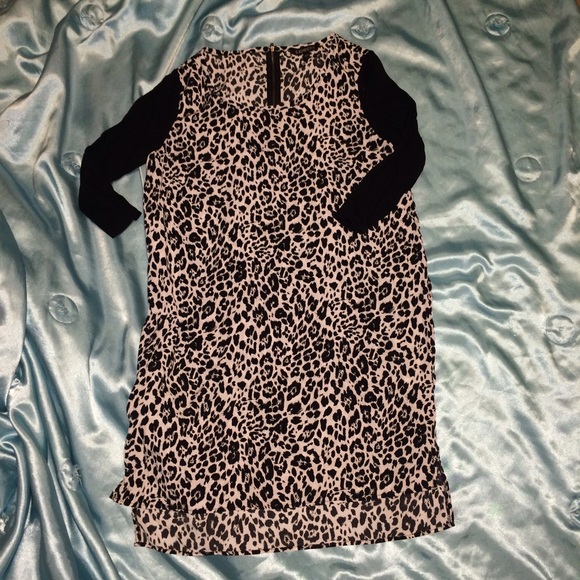Express leopard print dress